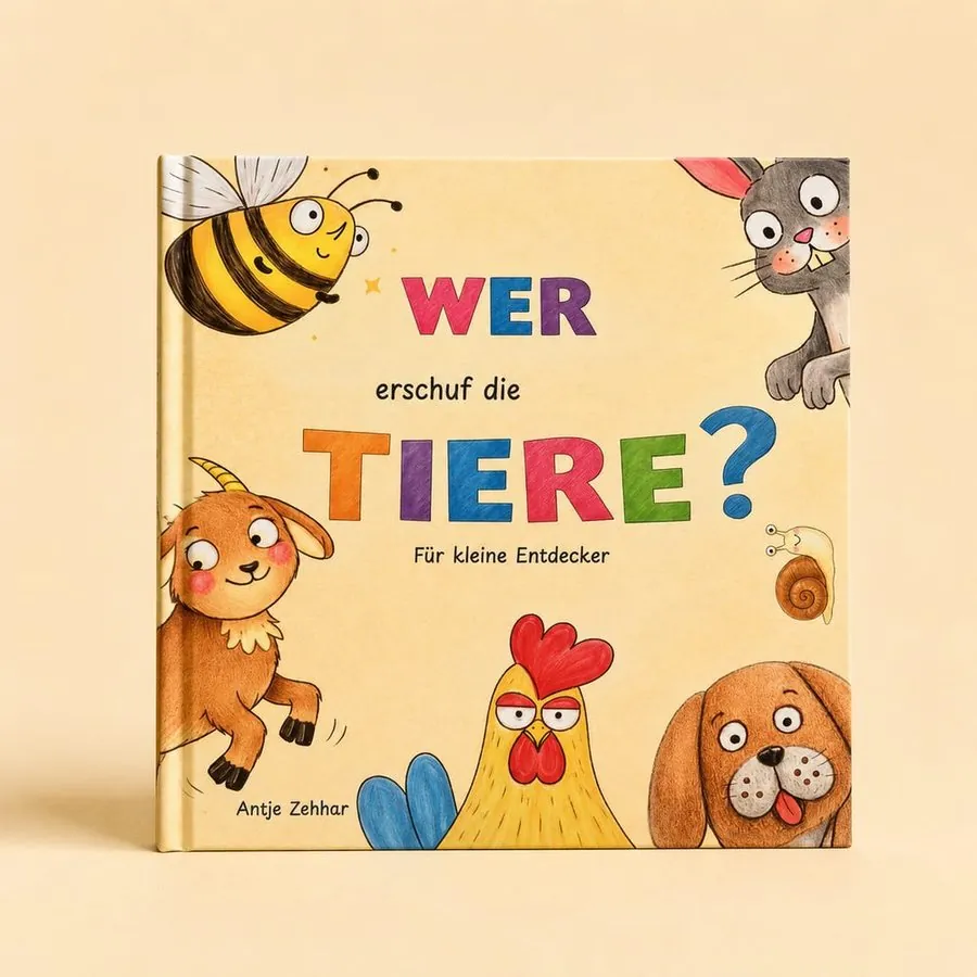 Cover: Wer erschuf die Tiere? Ein Rätselbuch für kleine Entdecker